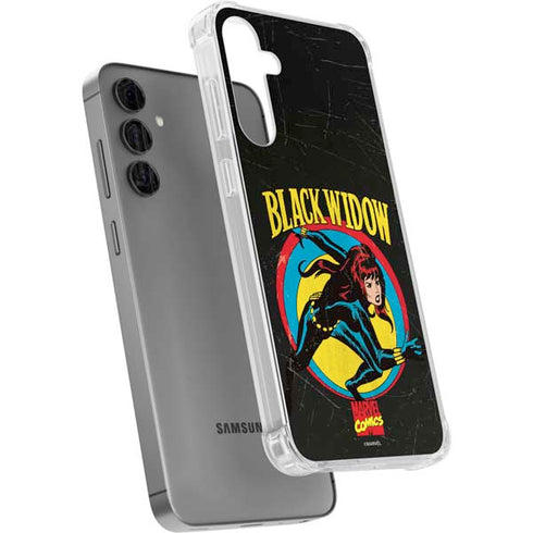 Marvel Classic Comics Black Widow Galaxy S24 Plus Clear Case